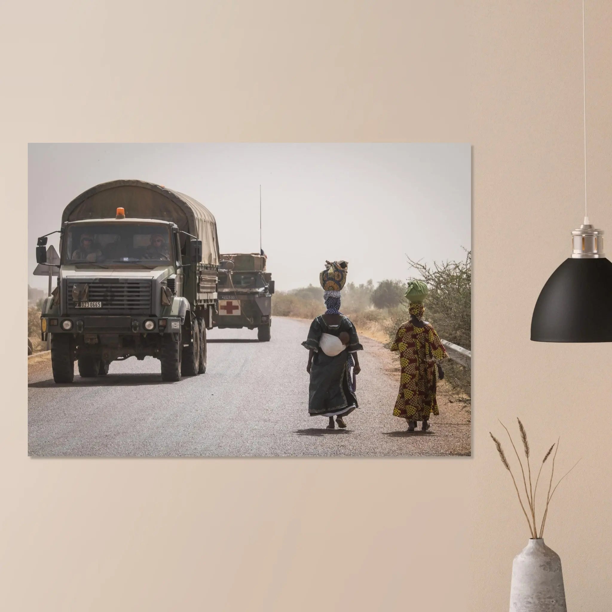 Poster Photo - Convoi au Sahel en pleine opération Barkhane defense-zone.com