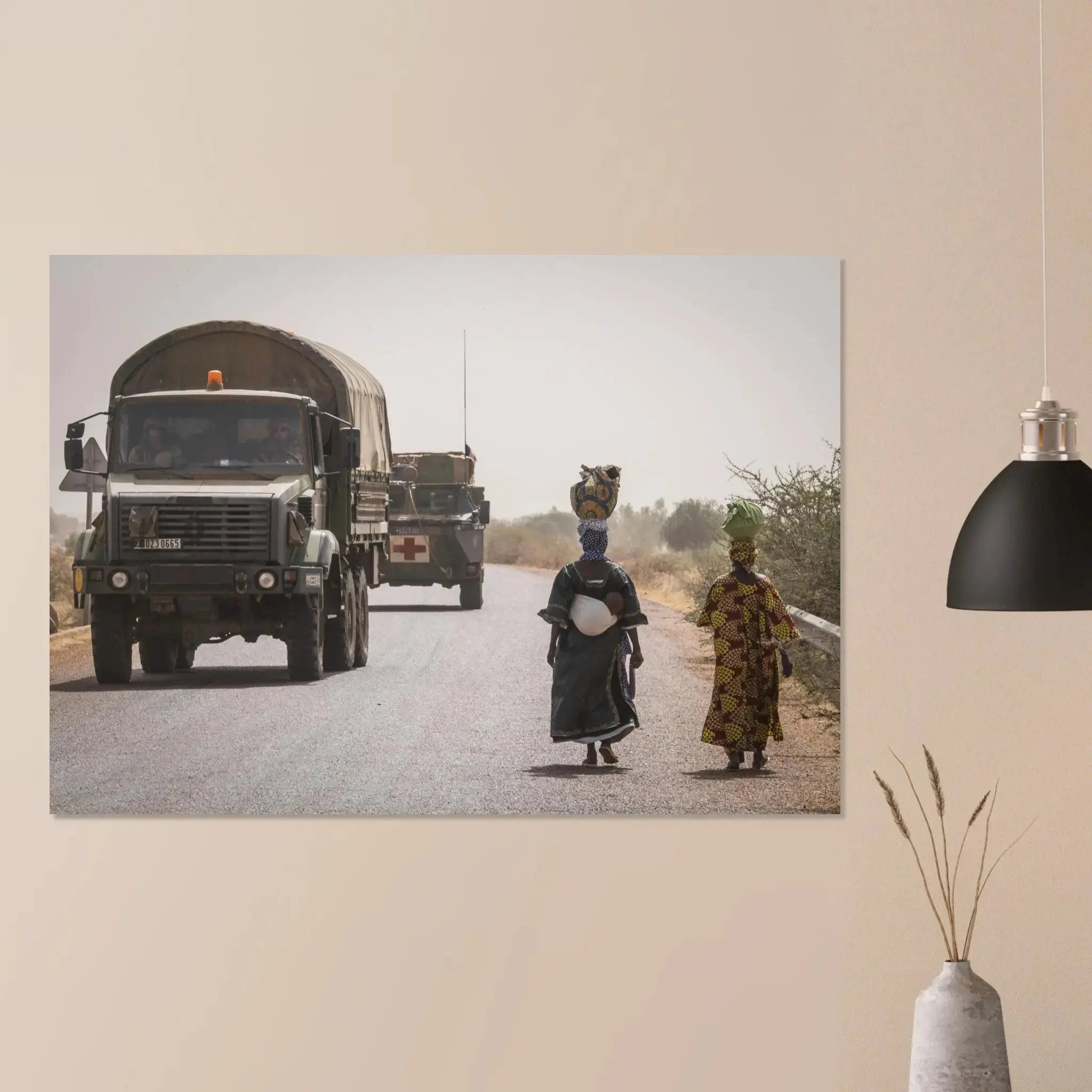 Poster Photo Opération Barkhane - convoi au Sahel defense-zone.com