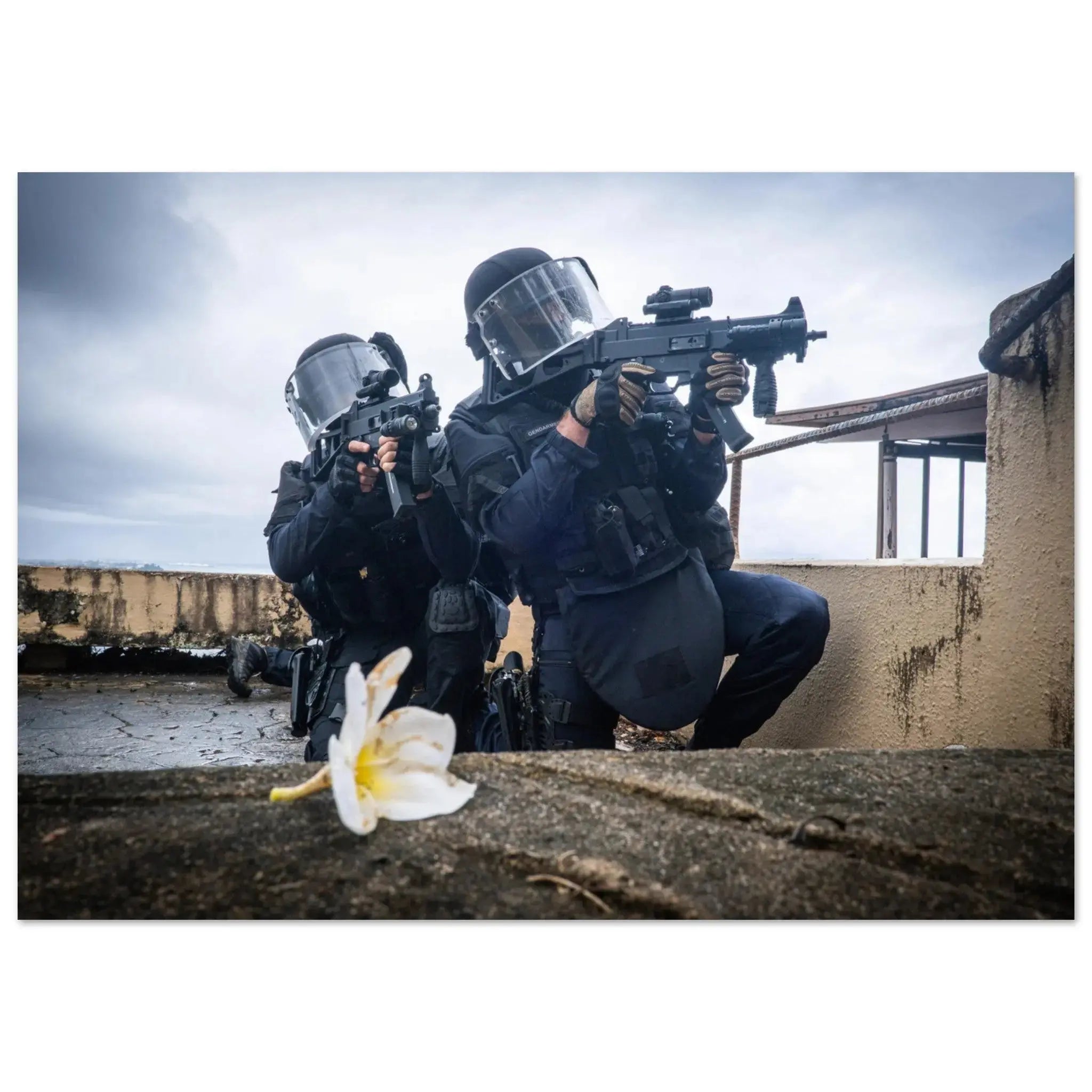 Poster Photo - L'antenne du GIGN en Polynésie française defense-zone.com