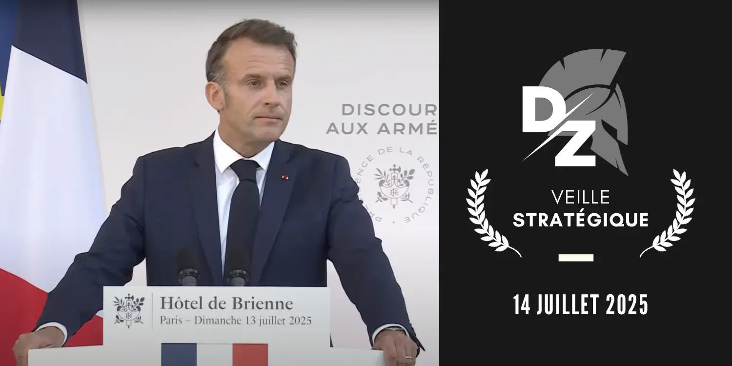 Annonces-de-Macron-sortie-de-la-France-de-l-Eurodrone-retour-de-la-guerre-Boeing-VS-Airbus-Veille-Stratégique-du-14-juillet-2025 defense-zone.com