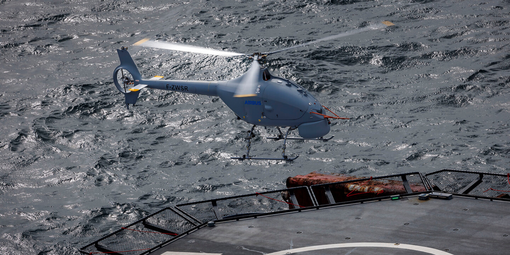 Premier test en configuration opérationnelle pour le VSR700, le futur drone de la Marine nationale