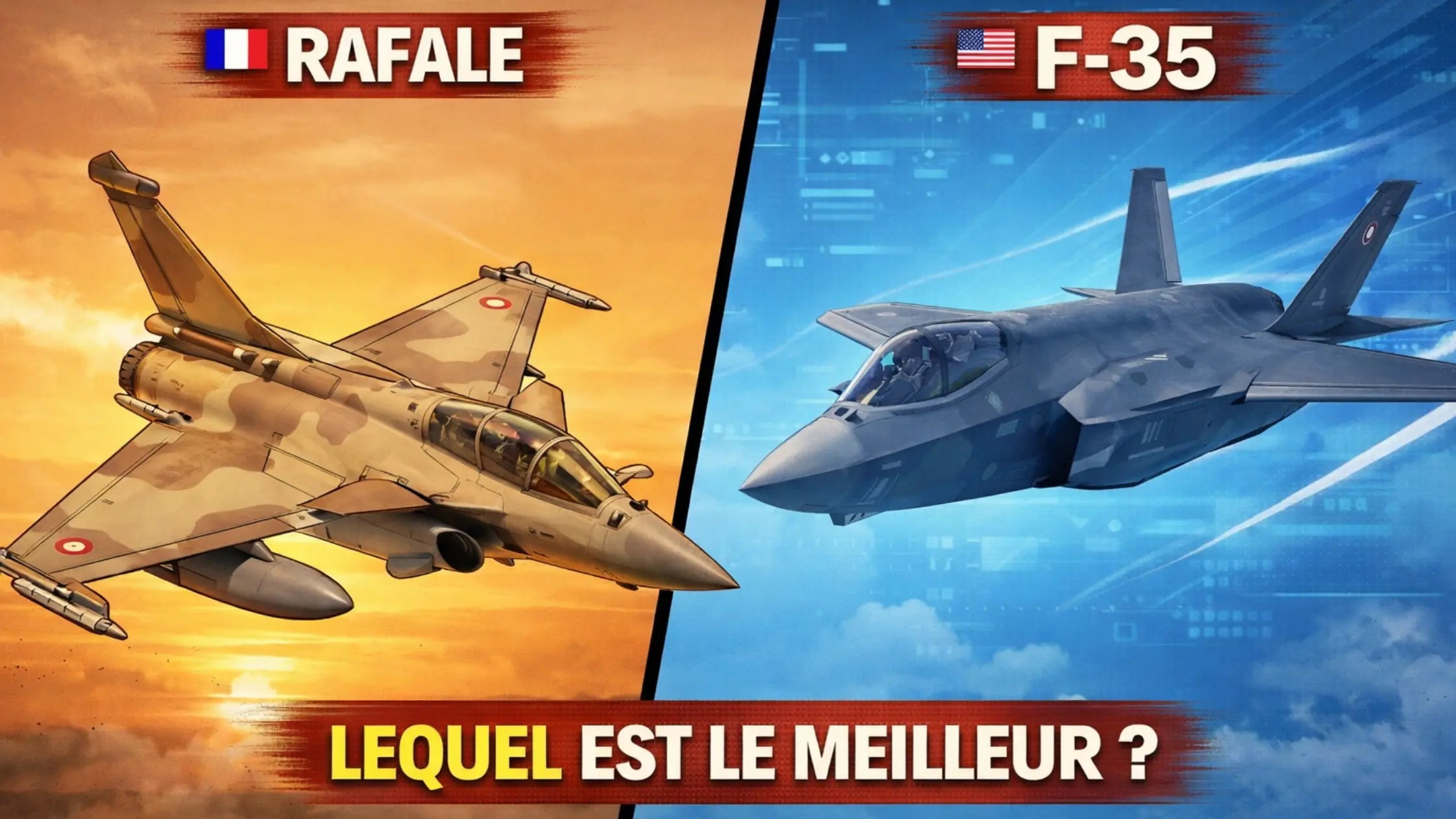 Rafale vs F-35 : deux visions opposées de la guerre aérienne