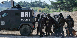 BRI, brigade de recherche et d'intervention, Police nationale, unité d'élite, Eurosatory, démonstration
