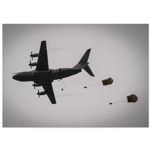 Brigade parachutiste, saut depuis un Airbus A400M — tirage photo