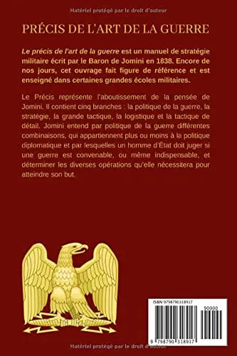 Précis de L'Art de la Guerre - Édition Collector: Manuel de stratégie militaire historique (Antoine Henri De Jomini) defense-zone.com