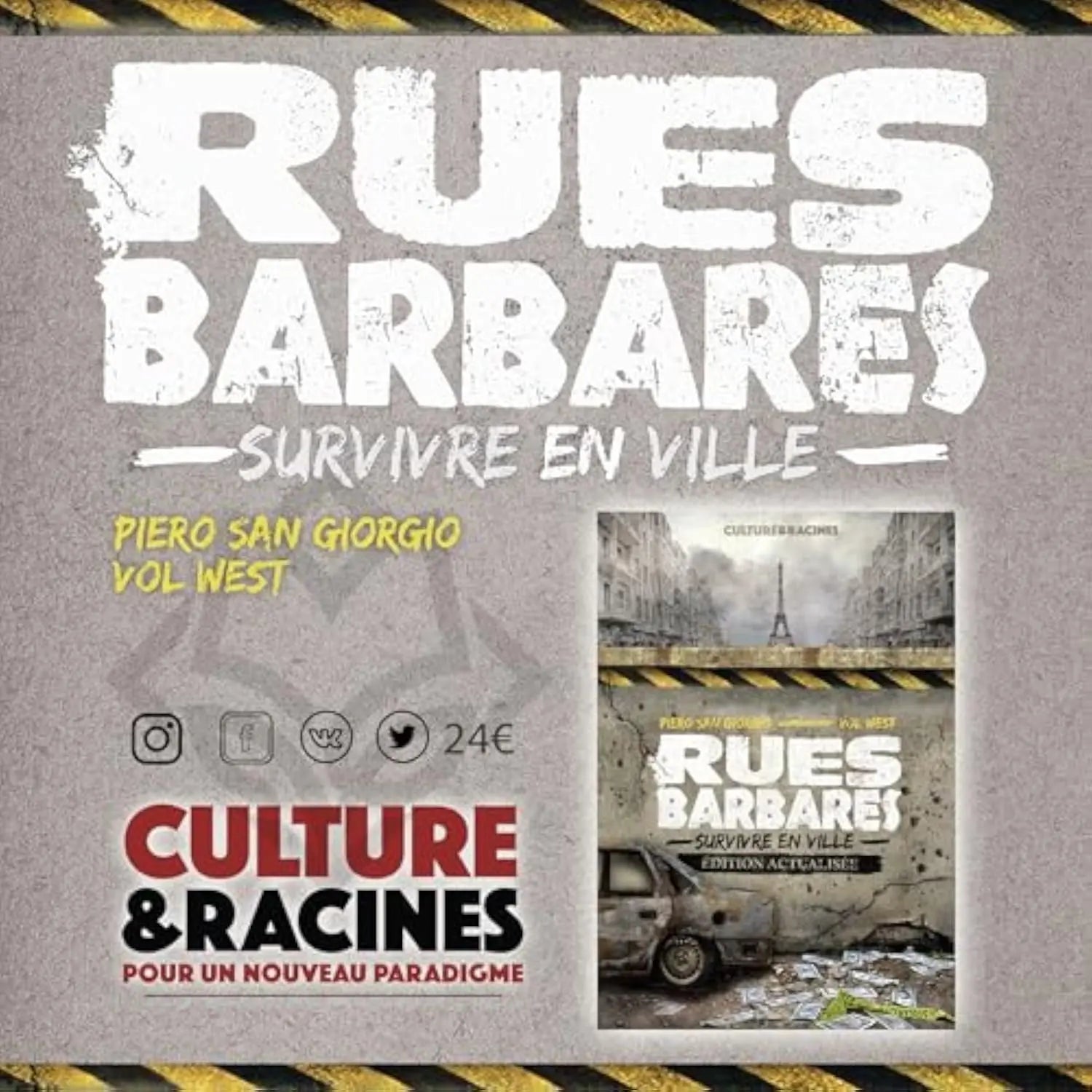 Rues Barbares : survivre en ville (édition actualisée) (Piero San Giorgio) defense-zone.com