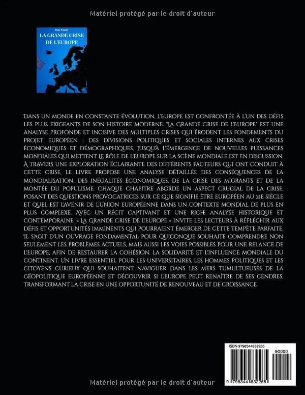 LA GRANDE CRISE DE L'EUROPE : Géopolitique, économie, puissance et contradictions de l'Europe d'aujourd'hui (DAN POWER) defense-zone.com