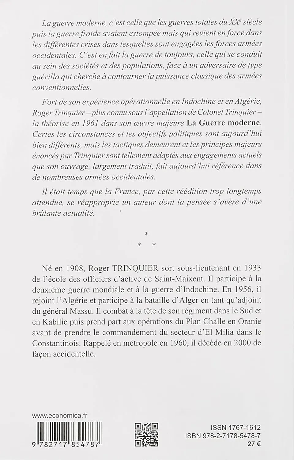 La guerre moderne (Roger Trinquier) defense-zone.com