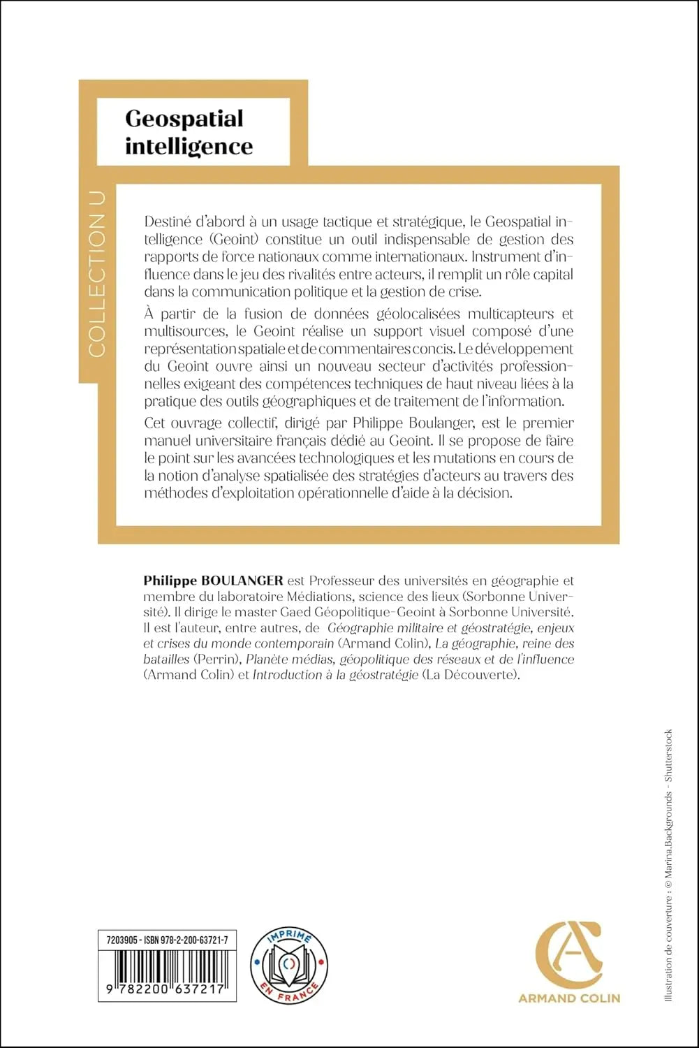 Geospatial Intelligence : Geoint, un outil géopolitique d'aide à la décision (Philippe Boulanger) defense-zone.com