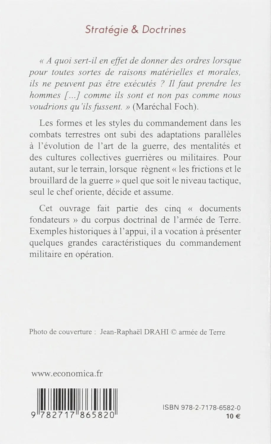 Commander en opérations - Armée de Terre - Stratégies et Doctrines (Armée de Terre) defense-zone.com