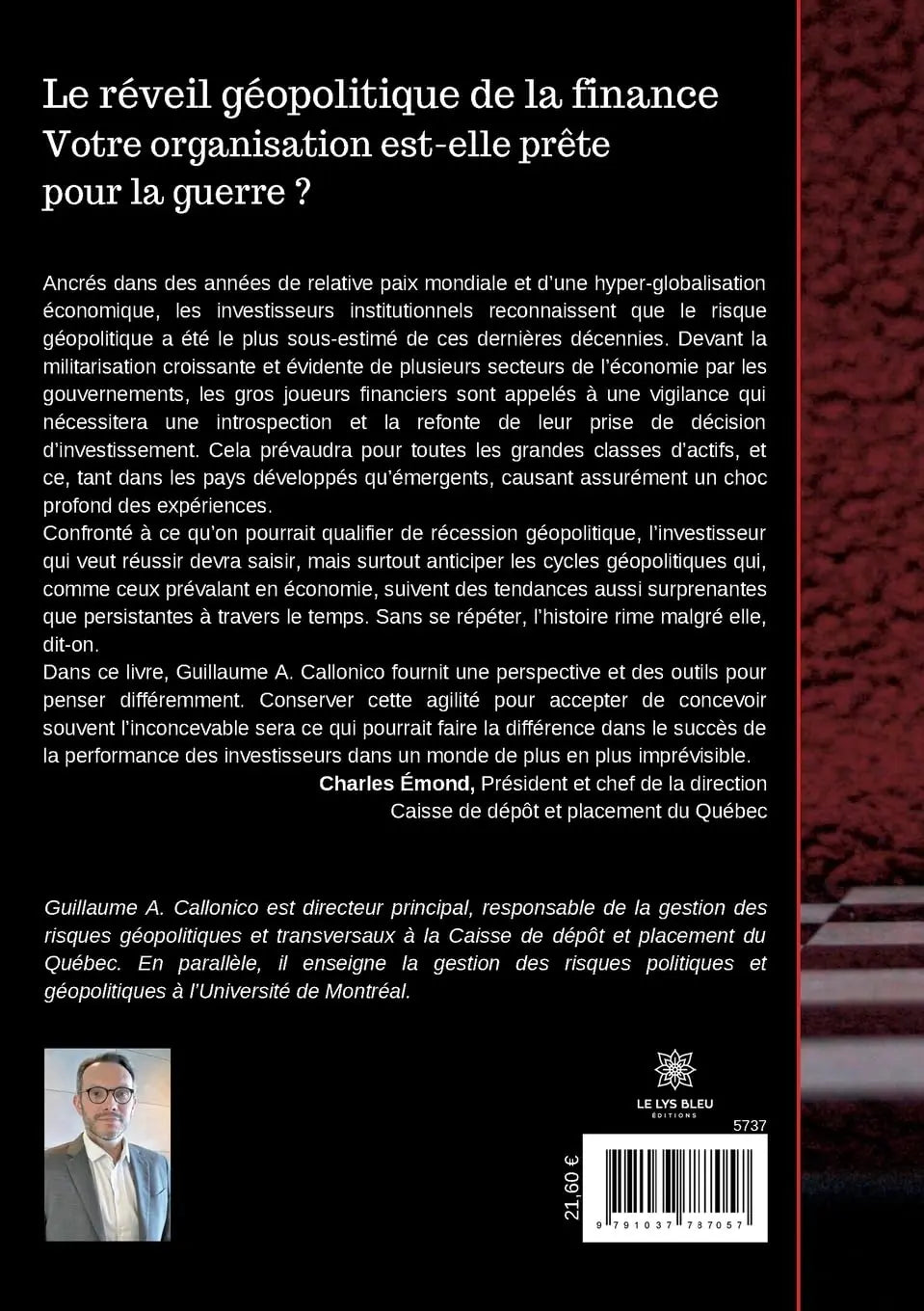 Le réveil géopolitique de la finance : Votre organisation est-elle prête à affronter la guerre ? (Guillaume A. Callonico) defense-zone.com