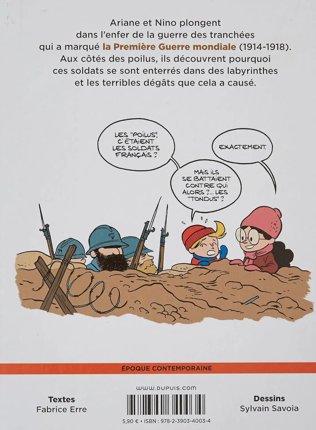 Le fil de l'Histoire raconté par Ariane & Nino - La guerre des tranchées defense-zone.com