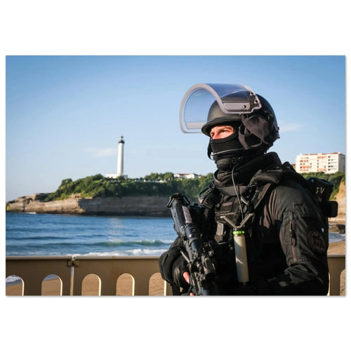 Le RAID sécurise le sommet du G7 à Biarritz — tirage photo