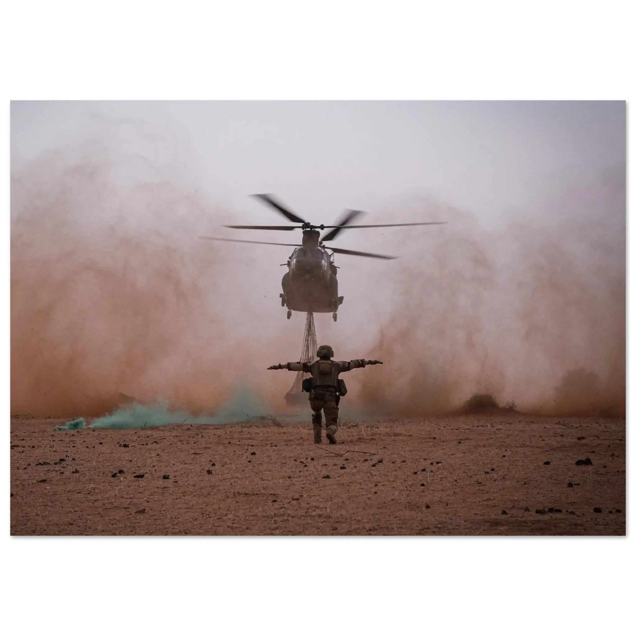 Poster Photo - Un hélicoptère Chinook au Sahel defense-zone.com