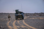Patrouille dans le désert du nord Mali